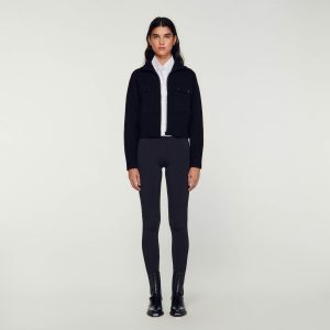 Zip-up coatigan