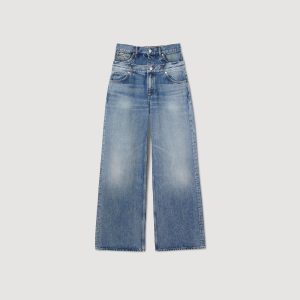 Double-belted jeans