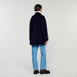 Double-breasted pea coat