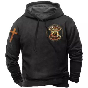 Men’s Vintage Long Sleeve Hoodie