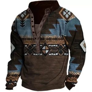 Men’s Ethnic Print Sweatshirt