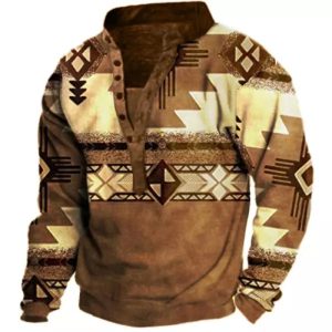 Men’s Ethnic Print Sweatshirt