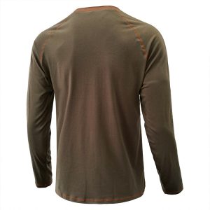 Men’s Breathable Henley Collar T-Shirt