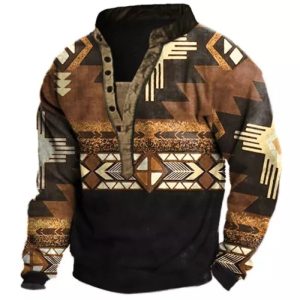 Men’s Ethnic Print Sweatshirt