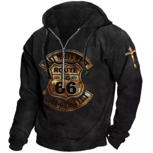 Men’s Vintage Long Sleeve Hoodie