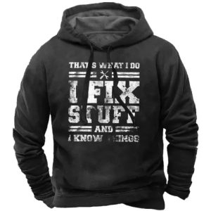 Men’s Letter Print Hoodie