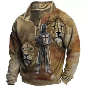 Men’s Printed  Lion T-Shirt