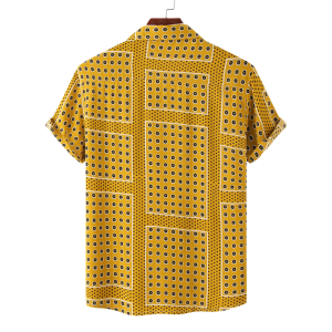 Dot Pattern Casual Short Sleeve Shirt