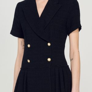 Short tweed coat dress