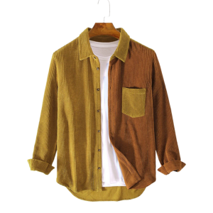 Color Coords Corduroy Button Down Shirt