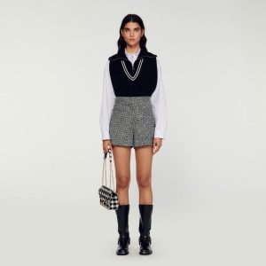 Houndstooth shorts