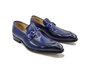 Men’s Burnished Signature Buckle Loafer