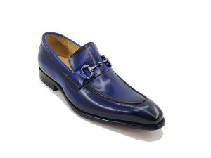 Men’s Burnished Signature Buckle Loafer