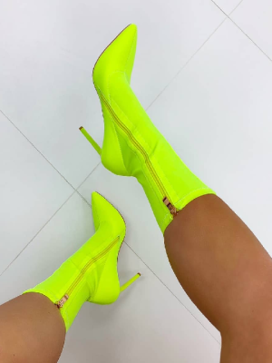 Sexy Pointed Heeled Under Knee High Boots