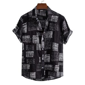 S27 Classic Black Patch Work Shirt