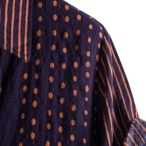 Polka Dot Lapel Shirt