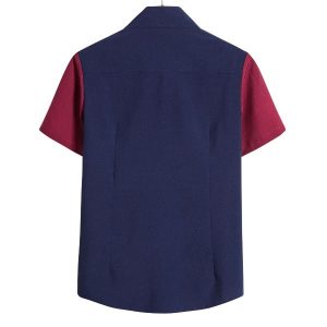 Patch Work With Lapel Shirt