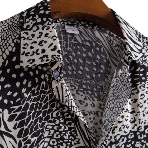 Loose Casual Slim Print Shirt