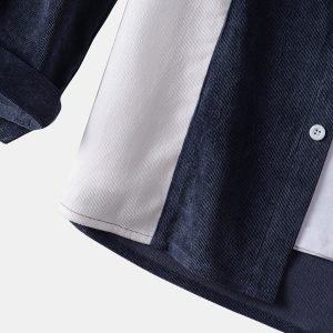 White Black Full Sleeve Shirt