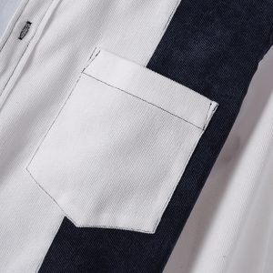 White Black Full Sleeve Shirt