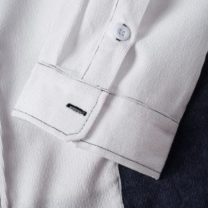 White Black Full Sleeve Shirt