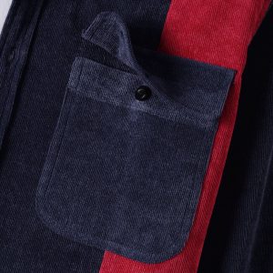 Black & Red Patch Full Sleeve Shirt