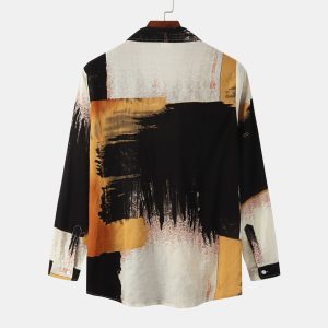 Paint Brush Strokes Full Sleeve Shirt