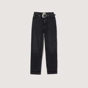 Jeans with western belt