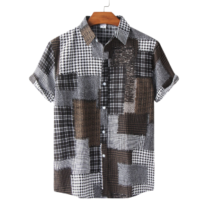 S29 Classic Black Patch Work Shirt