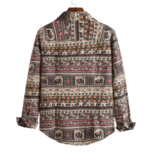 Stylish Multi-Colored Slim Shirt