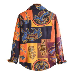 Casual Plus-Size Printed Shirt