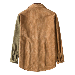Spring and Autumn Patchwork Long-Sleeved Shirt