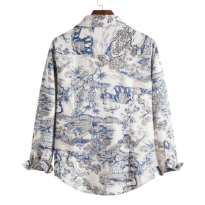 Landscape Linen Long Sleeve Shirt