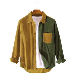 Color Coords Corduroy Button Down Shirt