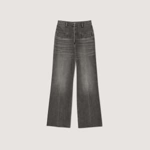 Faded flared jeans