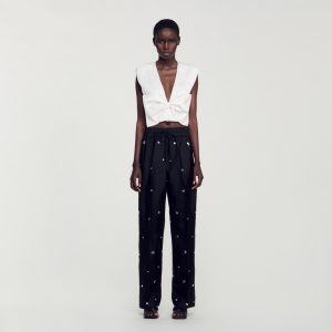 Rhinestone trousers