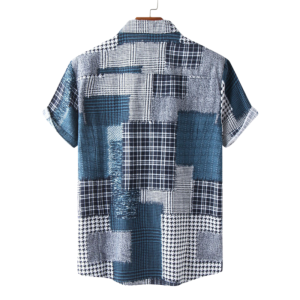 Classic Blue Patch Work Shirt