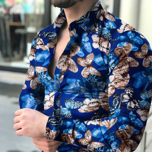 Butterfly spread long sleeve shirt