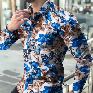 Butterfly spread long sleeve shirt