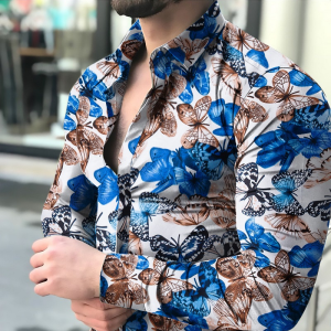 Butterfly spread long sleeve shirt