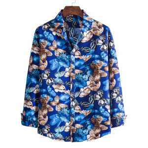 Butterfly spread long sleeve shirt