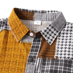 S114 Yellow Patch Work Shirt
