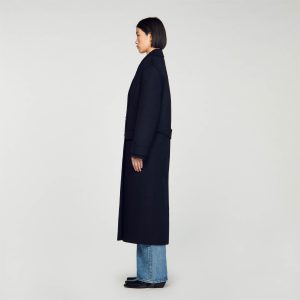 Long double-breasted coat