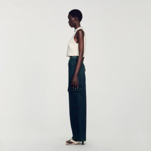 Tweed cropped top