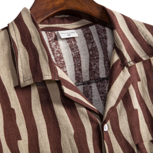 Khaki Striped Shirt