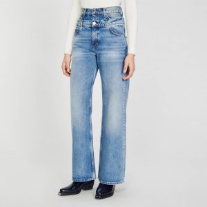 Double-belted jeans