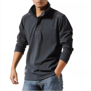 Men’s Zipper Lapel Polo Tactical Shirt