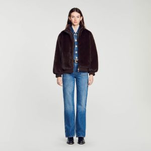 Faux fur jacket