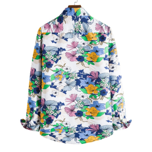 Flower Patterned Long Sleeve Shirt