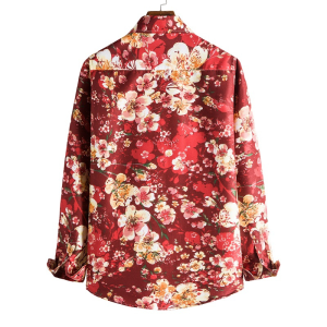 Men’s flower burst long sleeve shirt